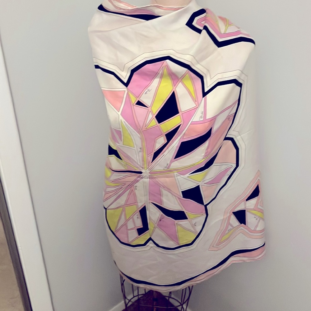 Emilio Pucci silk scarf.